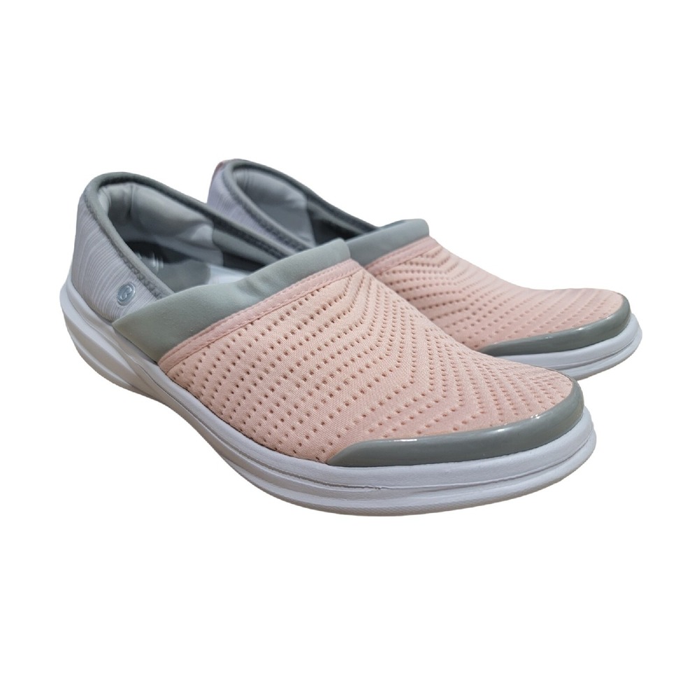 Bzees Coco Womens Peach Casual Arch Support Comfort Slip Ons Shoes Sz 7.5 M